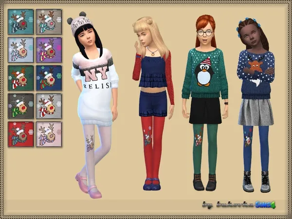 Alpha Deer Tights - The Sims 4 Custom Content