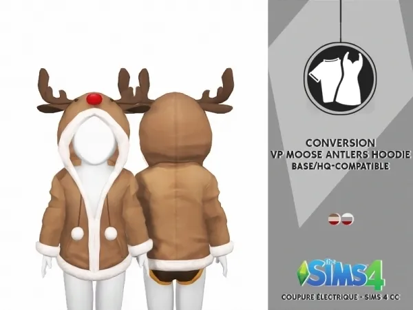 VENUS PRINCESS MOOSE ANTLERS HOODIE