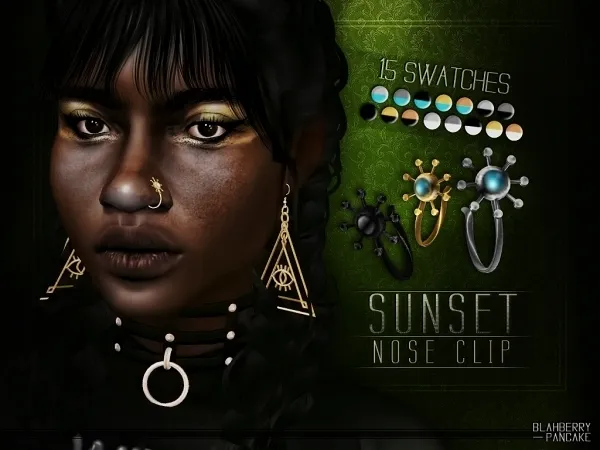 Sunset Nose Clip Blahberry Pancake - The Sims 4 Custom Content