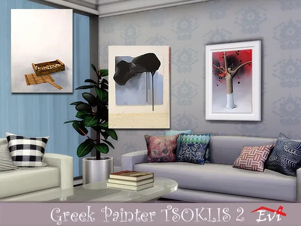 Alpha The Greek painter Tsoklis K 2 - The Sims 4 Custom Content