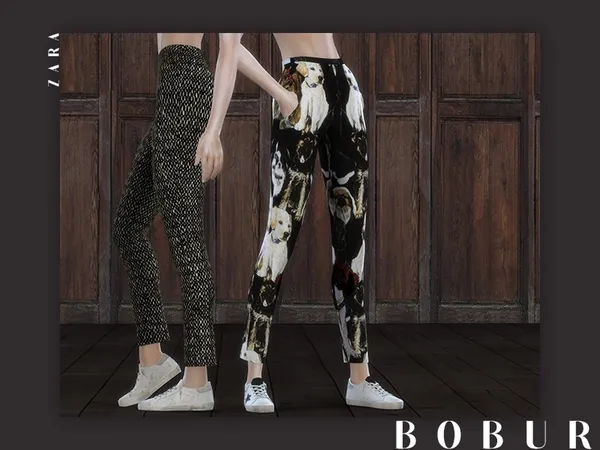 Alpha Bobur Zara pants - The Sims 4 Custom Content