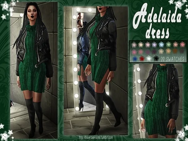 Adelaida Dress - The Sims 4 Custom Content