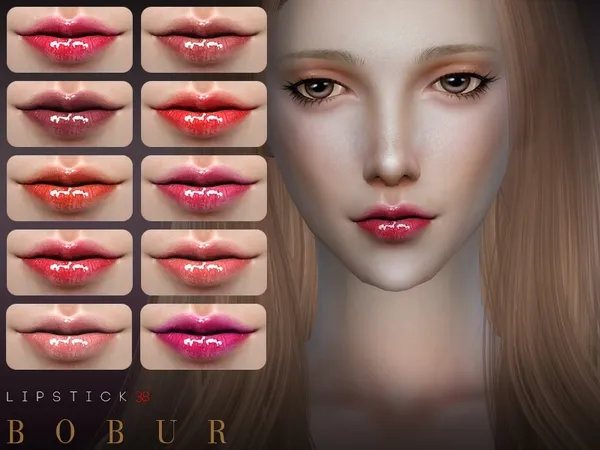 Alpha Bobur Lipstick 38 - The Sims 4 Custom Content