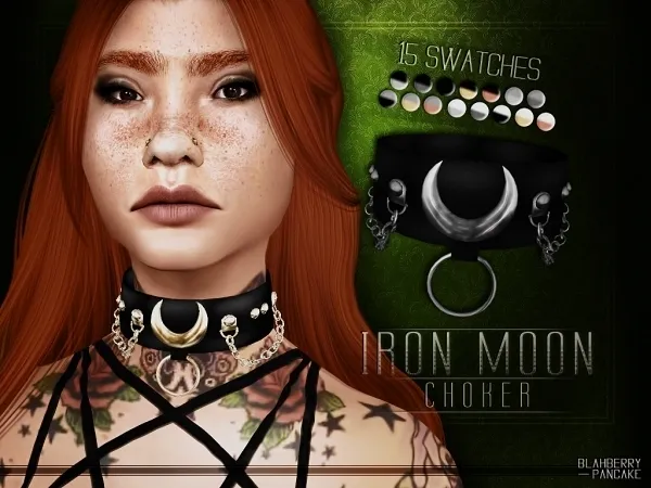 Iron Moon Choker - The Sims 4 Custom Content