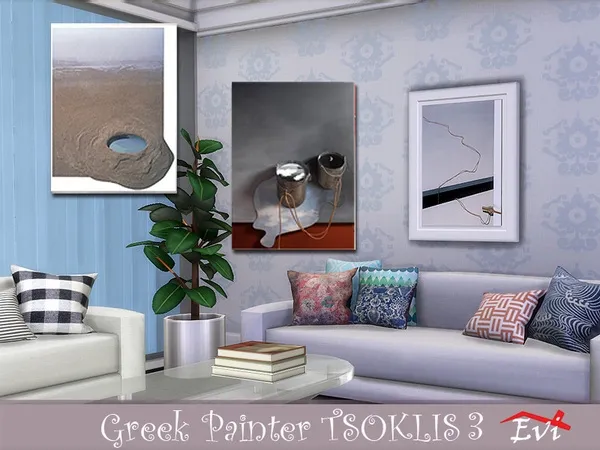 Alpha The Greek painter Tsoklis K3 - The Sims 4 Custom Content