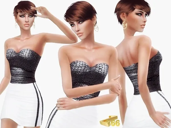 Alpha New Years Party Dress - The Sims 4 Custom Content