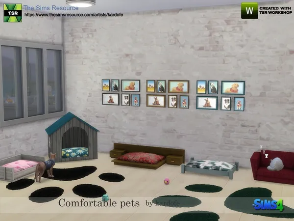 Alpha kardofe Comfortable pets - The Sims 4 Custom Content