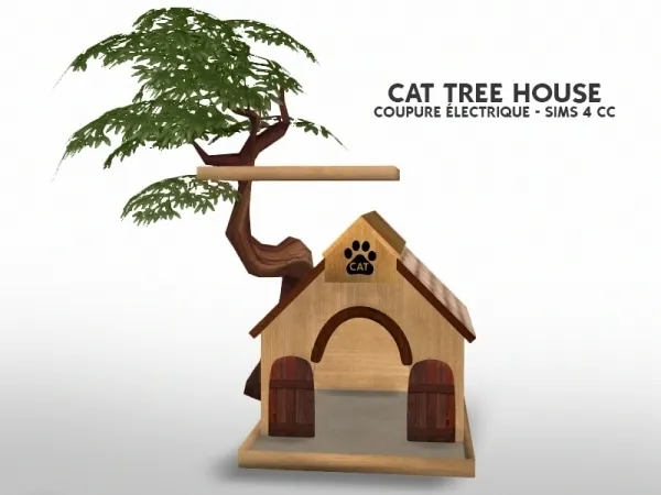 Alpha CAT TREE HOUSE - The Sims 4 Custom Content