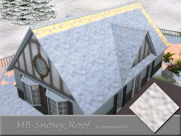 Maxis Match MB Snowy Roof - The Sims 4 Custom Content