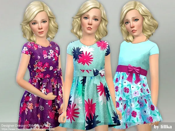 Maxis Match Designer Dresses Collection P95 - The Sims 4 Custom Content