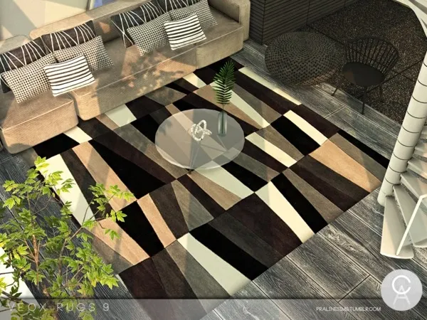 Maxis Match VEOX Rugs 9 by thesimsresource - The Sims 4 Custom Content