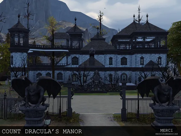 Maxis Match COUNT DRACULA'S MANOR - The Sims 4 Custom Content