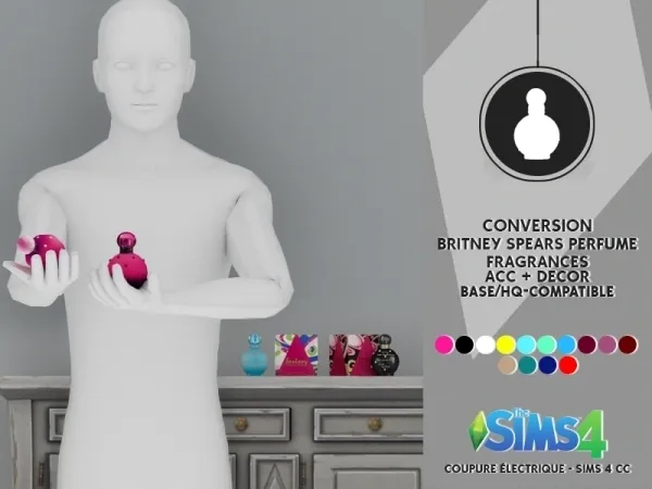 Alpha BRITNEY SPEARS FRAGRANCES ACC DECOR - The Sims 4 Custom Content