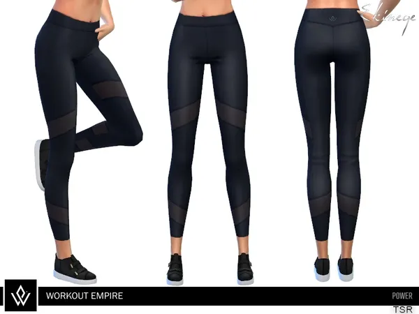 Alpha Workout Empire Power Tights - The Sims 4 Custom Content