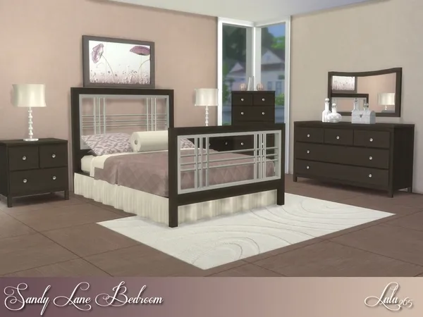 Alpha Sandy Lane Bedroom by thesimsresource - The Sims 4 Custom Content