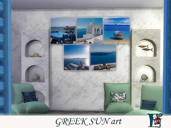Alpha Greek Sun art - The Sims 4 Custom Content