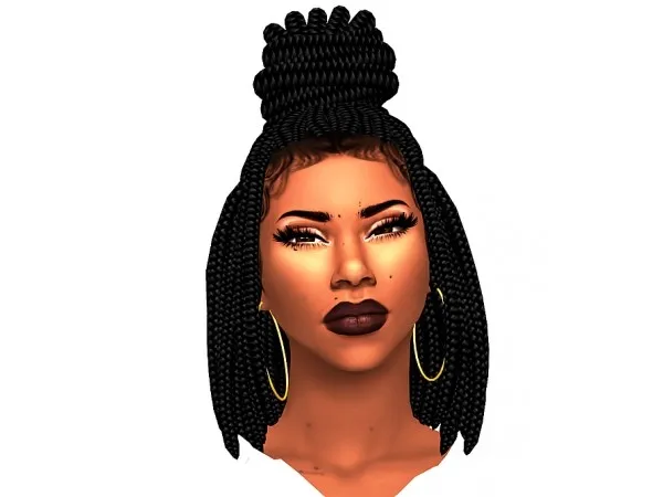 Alpha Anais Hair - The Sims 4 Custom Content