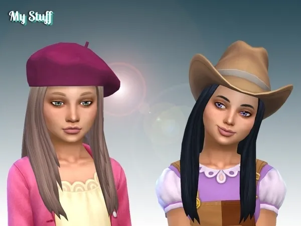 Alpha Allison Hairstyle for Girls - The Sims 4 Custom Content