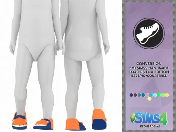 Alpha AMYSIMSS HANDMADE LOAFERS FOX EDITION - The Sims 4 Custom Content
