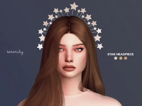 Alpha Star Headpiece - The Sims 4 Custom Content