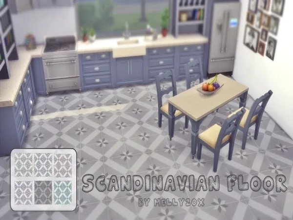 Maxis Match Scandinavian Floor - The Sims 4 Custom Content