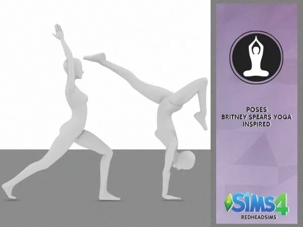 Alpha BRITNEY SPEARS YOGA POSES - The Sims 4 Custom Content