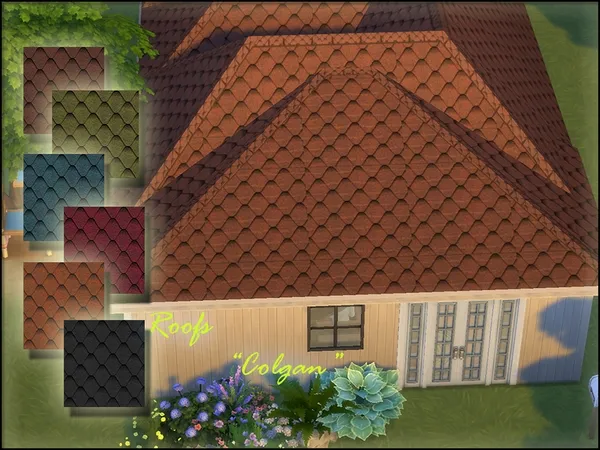 Alpha Roofs Colgan - The Sims 4 Custom Content