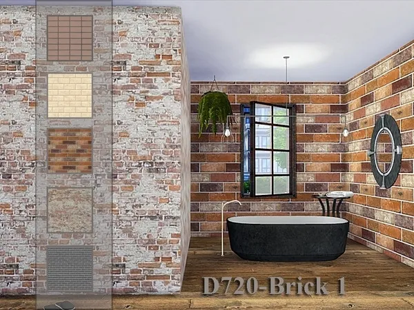 Alpha D720 Brick 1 by thesimsresource - The Sims 4 Custom Content