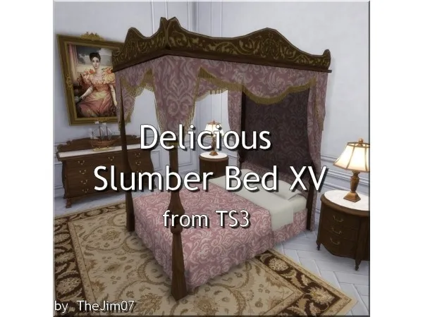 Alpha Delicious Slumber Bed XV from - The Sims 4 Custom Content