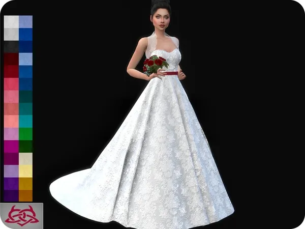 Alpha Wedding Dress 11 by thesimsresource - The Sims 4 Custom Content