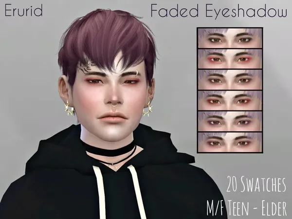 Alpha Faded Eyeshadow - The Sims 4 Custom Content