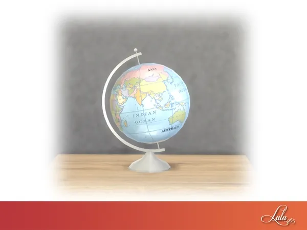 Montanna Boys Room Decor World Globe - The Sims 4 Custom Content