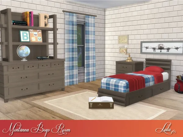 Alpha Montanna Boys Room - The Sims 4 Custom Content