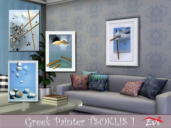Alpha The Greek painter Tsoklis K 1 by thesimsresource - The Sims 4 Custom Content
