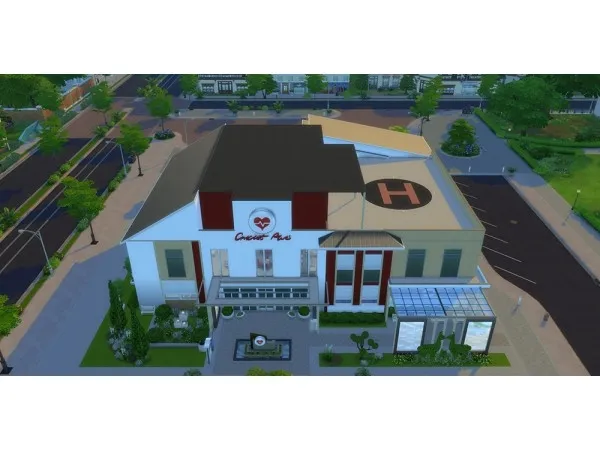 Maxis Match Willow Creek Hospital (no ) - The Sims 4 Custom Content