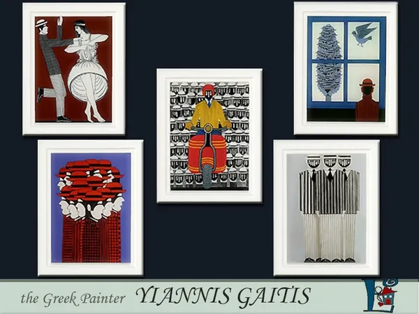 Alpha the Greek Painter Gaitis set by thesimsresource - The Sims 4 Custom Content