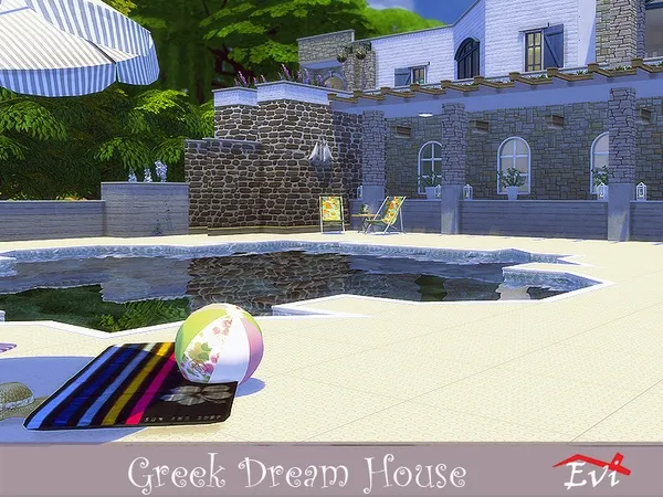 Alpha Greek Dream House - The Sims 4 Custom Content
