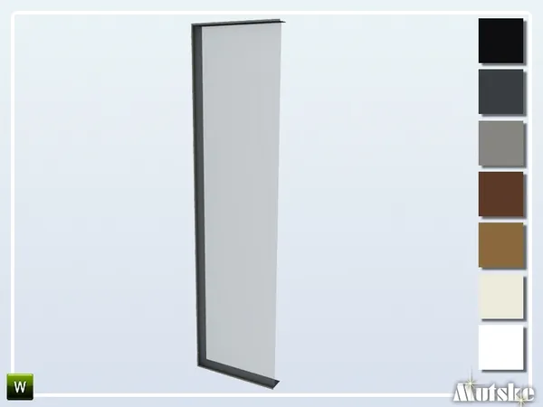 Pilton Window Mid Wall Left Side by thesimsresource - The Sims 4 Custom Content