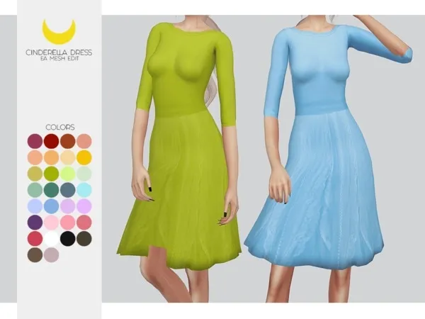 Alpha Cinderella Dress - The Sims 4 Custom Content