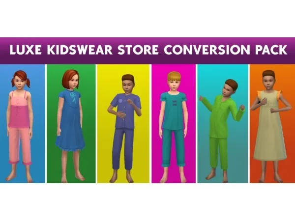 Alpha Luxe Kidswear Store Conversion Pack for Sims 4 - The Sims 4 Custom Content