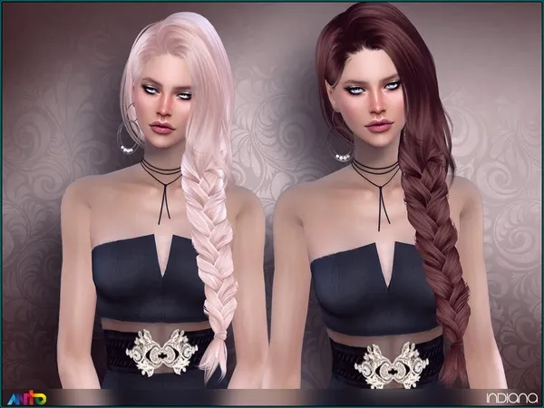 Alpha Anto Indiana (Hairstyle) - The Sims 4 Custom Content