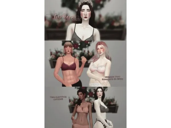 Alpha New Maxis Match Female Skin HQ Compatible - The Sims 4 Custom Content