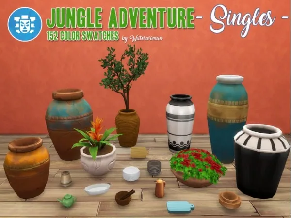 Alpha Jungle Adventure Singles - The Sims 4 Custom Content