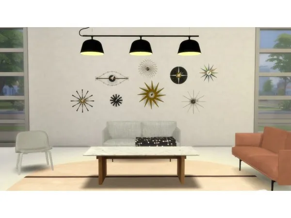 Alpha Clocks by Vitra - The Sims 4 Custom Content
