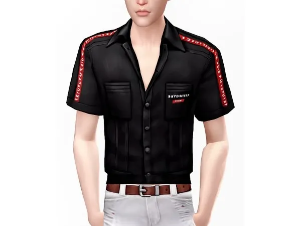 Maxis Match Collection U Shirt pants jacket shoes recolor - The Sims 4 Custom Content