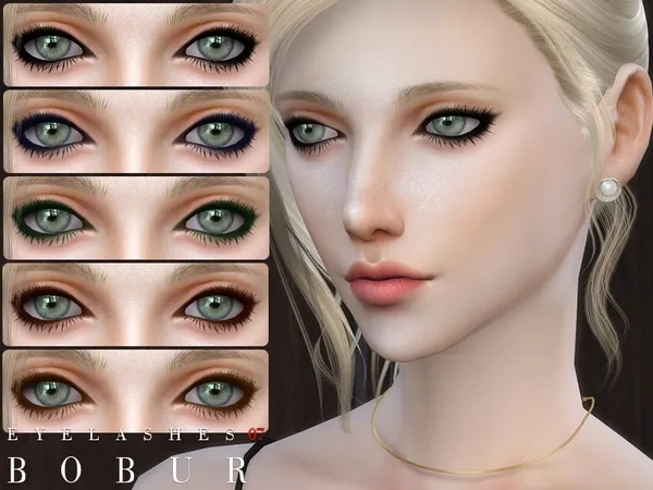 Alpha Bobur Eyelashes 07 - The Sims 4 Custom Content
