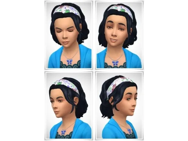 Maxis Match ButterflyBandana for Kids - The Sims 4 Custom Content