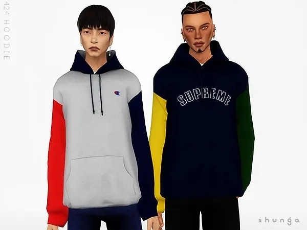 Alpha SHUNGA 424 Hoodie - The Sims 4 Custom Content
