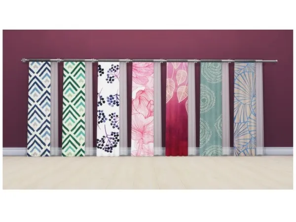 Alpha CURTAINS PACK [ ] - The Sims 4 Custom Content