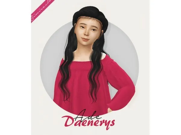 Alpha Ade Daenerys Kids Version - The Sims 4 Custom Content